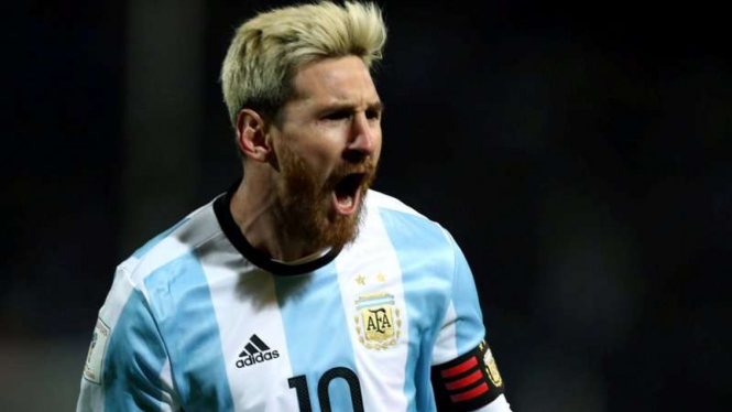 Pemain Argentina, Lionel Messi.