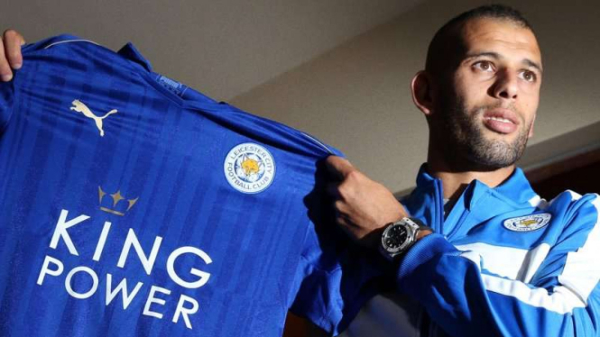 Penyerang Leicester City, Islam Slimani.