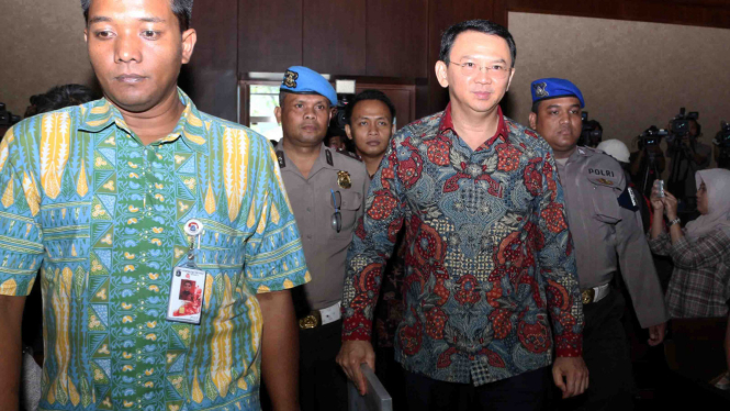 Gubernur DKI Jakarta, Basuki Tjahaja Purnama alias Ahok.