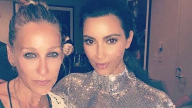 Kim Kardashian dan Sarah Jessica Parker