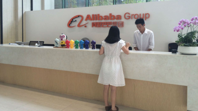 Kantor Pusat Alibaba di Hangzhou, China.