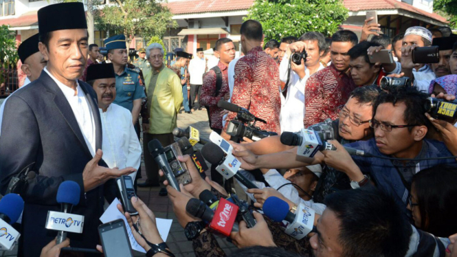 Presiden Jokowi Shalat Idul Adha di Banten