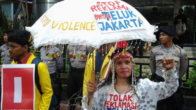 Aksi penolakan reklamasi teluk Jakarta