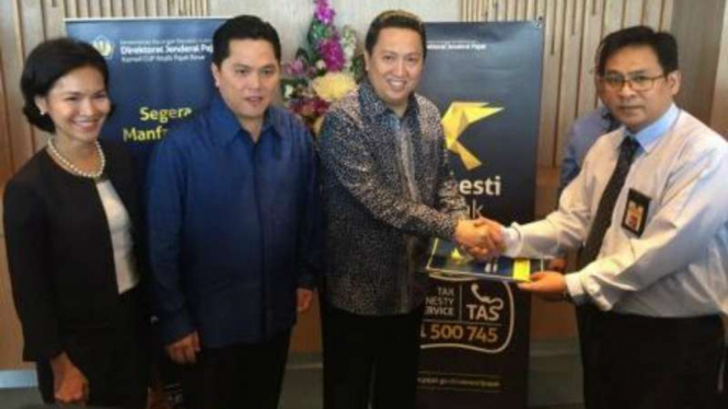 Keluarga Thohir ikut program tax amnesty. 