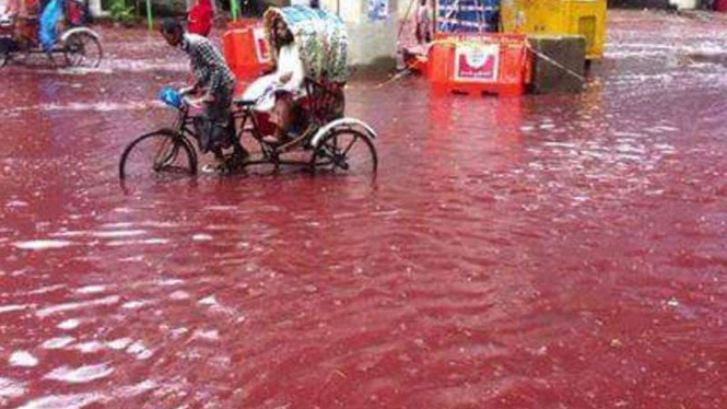 Banjir darah di Bangladesh, 13 September 2016.
