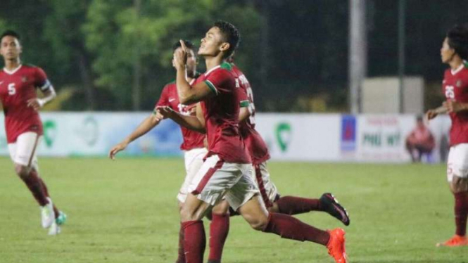 Dimas Drajad ketika membela Timnas Indonesia U-22.