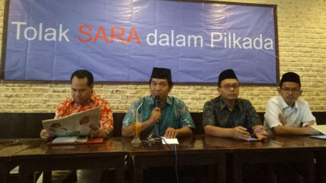 Diskusi 'Tolak SARA dalam Pilkada' di kawasan Menteng, Jakarta