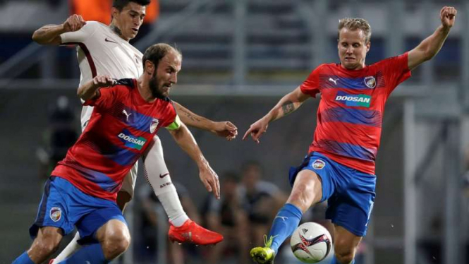 Duel Viktoria Plzen vs AS Roma