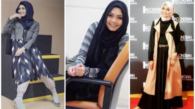 Yuk, Intip Style Hijab Ala Rina Nose. Keren Dan Anti Bosan!