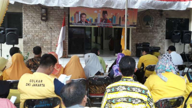 Deklarasi Rumah Sahabat Ahok di Kecamatan Cakung, Jakarta Timur.
