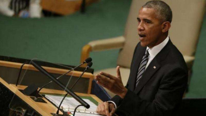 Presiden AS Barack Obama di Majelis Umum PBB.