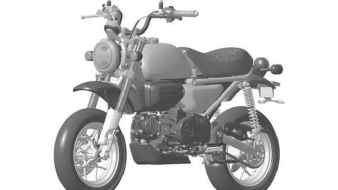 Rendering Honda Monkey 125.