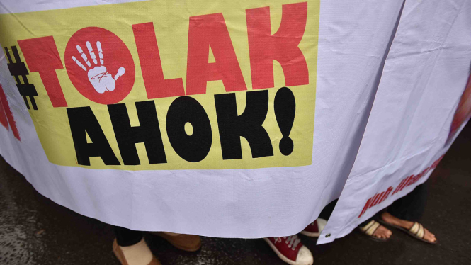 Unjuk rasa tolak Ahok.