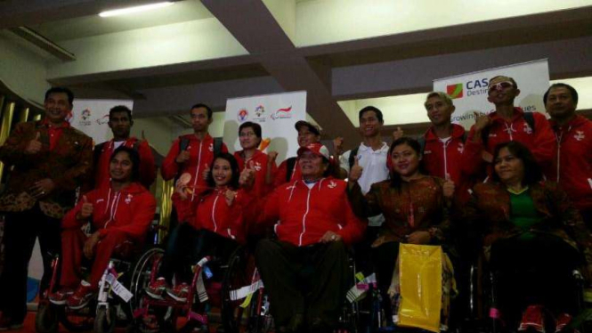 Kontingen Paralimpiade Indonesia tiba di Jakarta