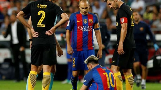 Lionel Messi mengalami cedera