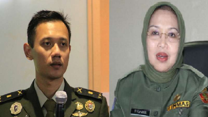 Mayor Inf Agus Harimurti Yudhoyono dan Sylviana Murni.