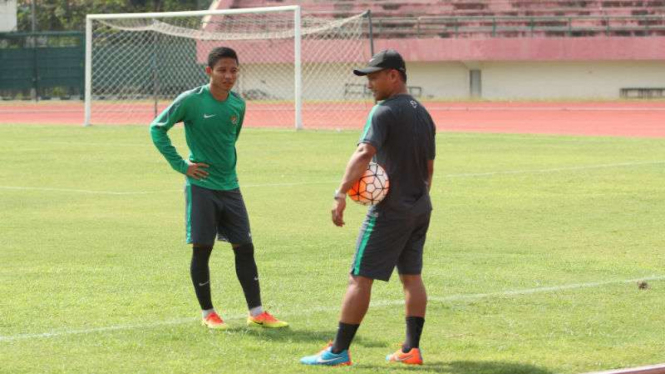 Gelandang Timnas Indonesia, Evan Dimas Darmono.