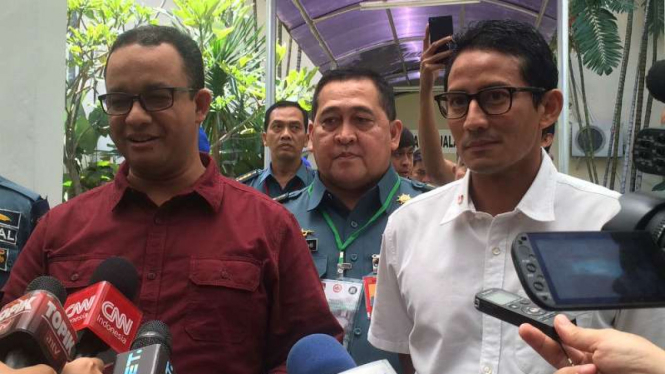 Pasangan Anies Baswedan-Sandiaga Uno. 