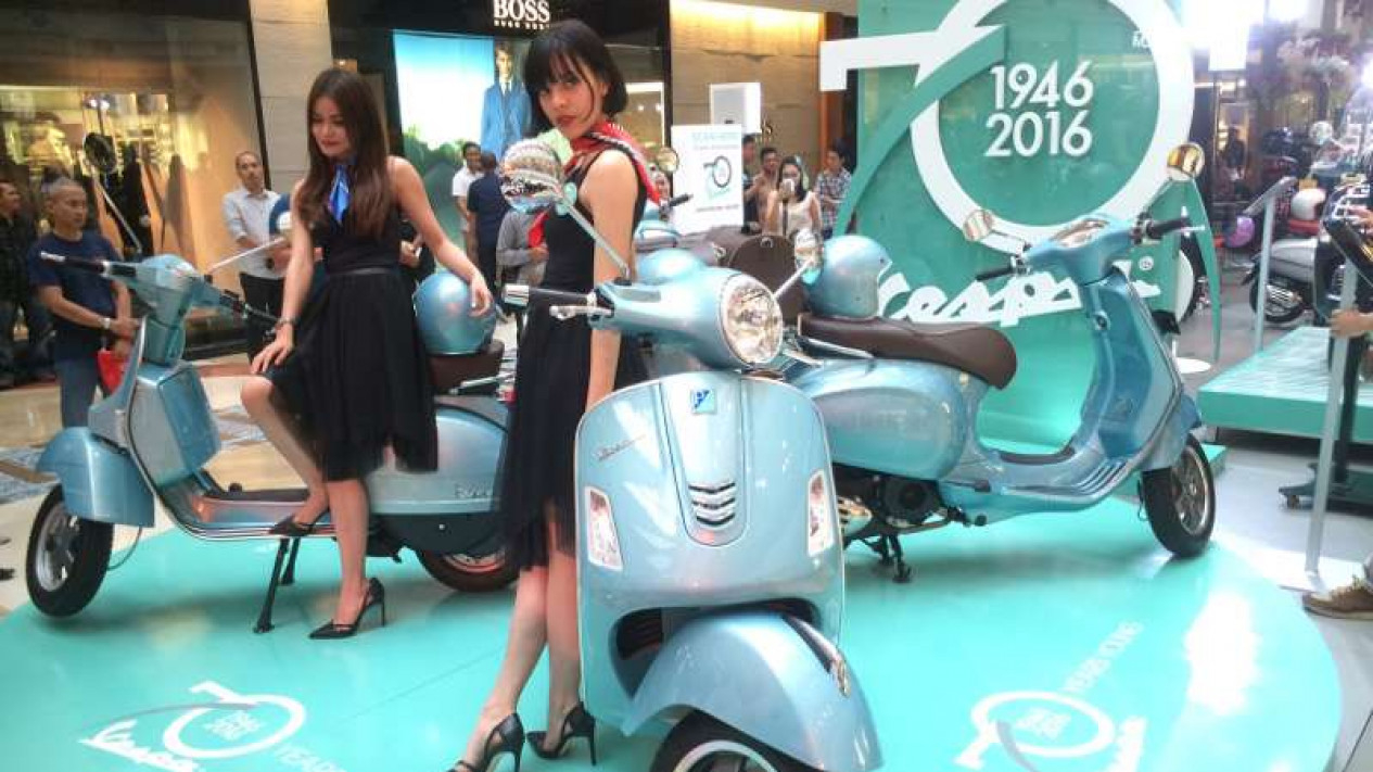 Foto Vespa Edisi 70 Tahun Meluncur Di Indonesia