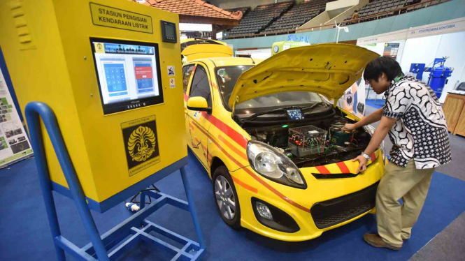 Mobil Listrik Universitas Indonesia. Ilustrasi.