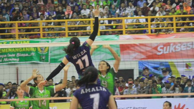 Final voli putri PON 2016, Jawa Barat vs Jawa Timur