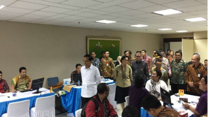Presiden Jokowi datangi kantor DJP