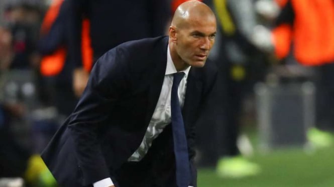 Pelatih Real Madrid, Zinedine Zidane.