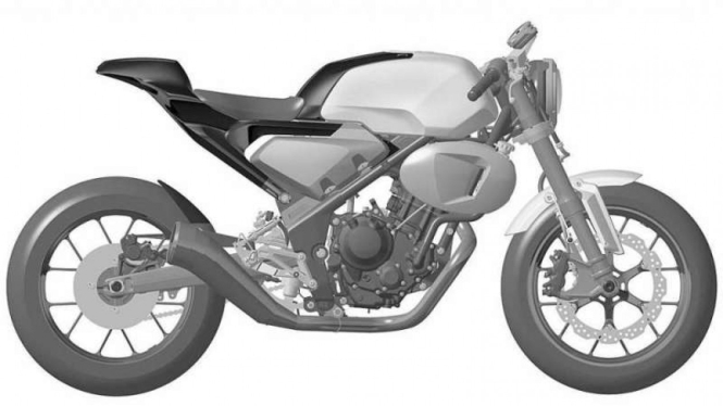 Desain paten Honda TT Racer 300.
