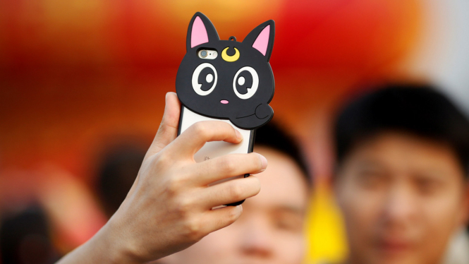 Selfie Warga Cina Saat Perayaan Hari Nasional ke-67