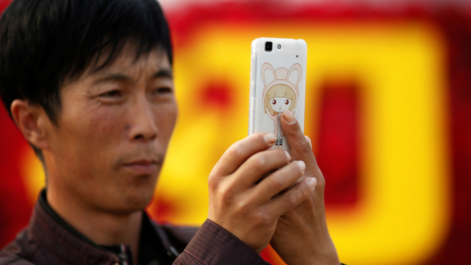 Selfie Warga Cina Saat Perayaan Hari Nasional ke-67
