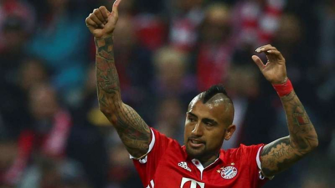 Gelandang Bayern Munich, Arturo Vidal.