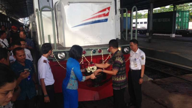 Peluncuran KA Ambarawa Ekspess di Stasiun Poncol Semarang