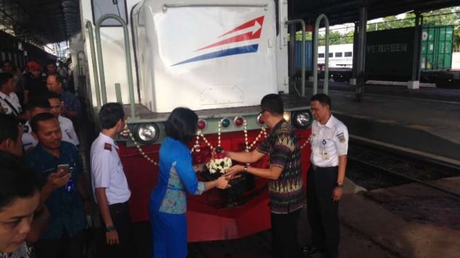 Peluncuran KA Ambarawa Ekspess di Stasiun Poncol Semarang