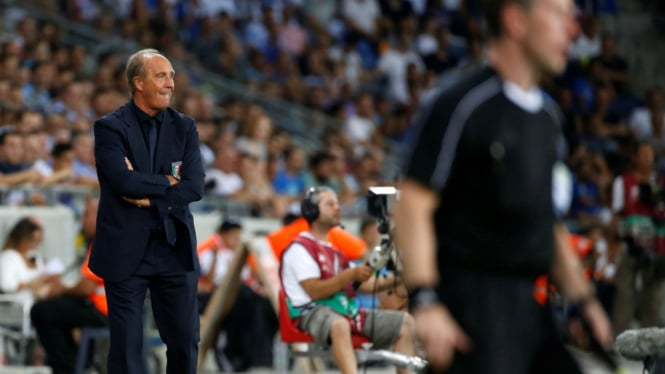 Pelatih Italia Giampiero Ventura.