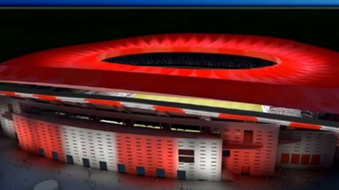 Rancangan stadion baru Atletico Madrid