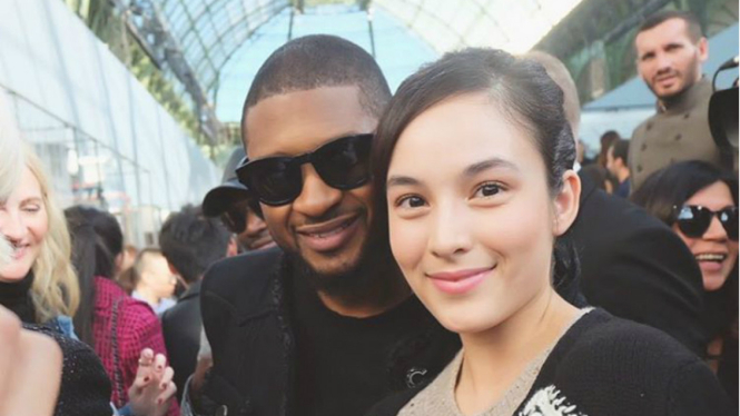 Chelsea Islan bersama Usher