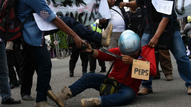 Aksi Menentang Kekerasan Terhadap Jurnalis/Ilustrasi.