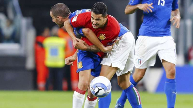 Pertandingan timnas Italia vs Spanyol di Kualifikasi Piala Dunia 2018