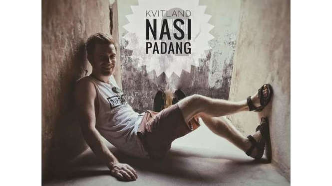 Audun Kvitland Rostad, pria asal Norwegia yang menciptakan lagu Nasi Padang. Pemuda ini mengaku jatuh cinta dengan kuliner khas Indonesia Nasi Padang
