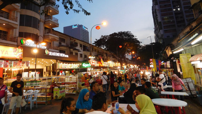 Jalan Alor di Kuala Lumpur Malaysia.