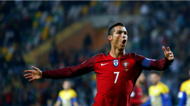 Kapten Timnas Portugal, Cristiano Ronaldo.