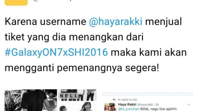 Pemenang jual tiket konser Saranghaeyo murah