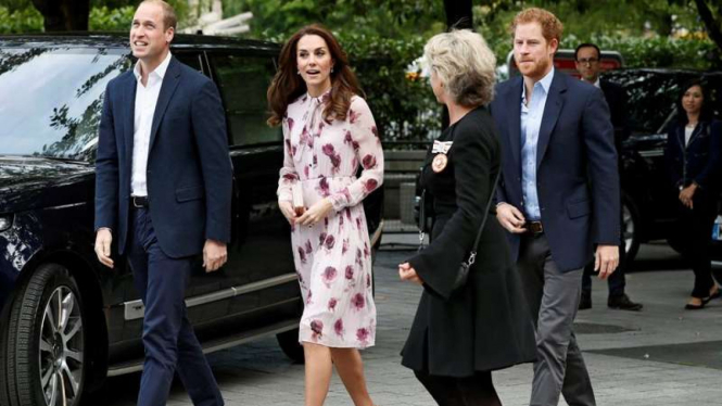 Kate Middleton saat menghadiri Hari Kesehatan Jiwa di London