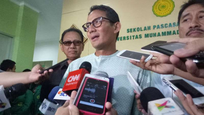 Bakal calon gubernur DKI Jakarta Sandiaga Uno