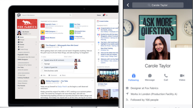 Workplace, layanan baru Facebook untuk bisnis