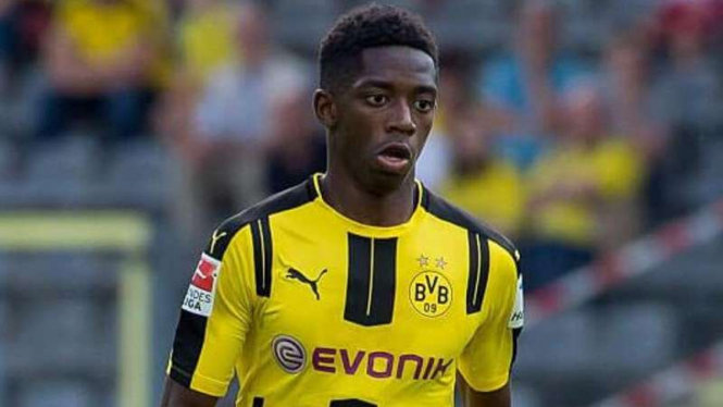 Penyerang Borussia Dortmund, Ousmane Dembele.