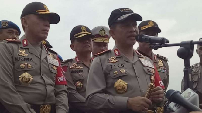 Kapolri Jenderal Pol. Tito Karnavian dan mantan Kapolda Metro Irjen Pol M. Iriawan