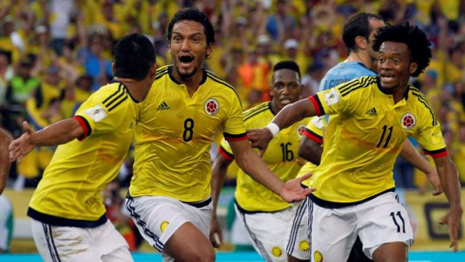 Laga Kualifikasi Piala Dunia 2018; Kolombia vs Uruguay  