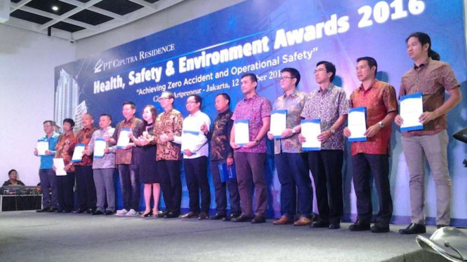 Ciputra Residence menggelar 'Health, Safety and Environment Awards 2016' 