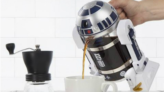 Uniknya Penyeduh Kopi Berbentuk Robot Star Wars Mungil